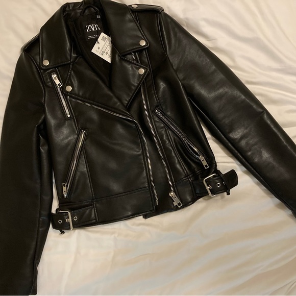 Zara Faux Leather Jacket - new with tags!! - Picture 2 of 2